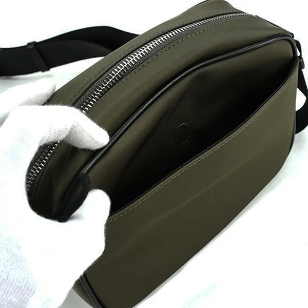 Túi Đeo Chéo Nam Burberry 8035767 Logo And Icon Stripe Crossbody Bag Green Màu Xanh