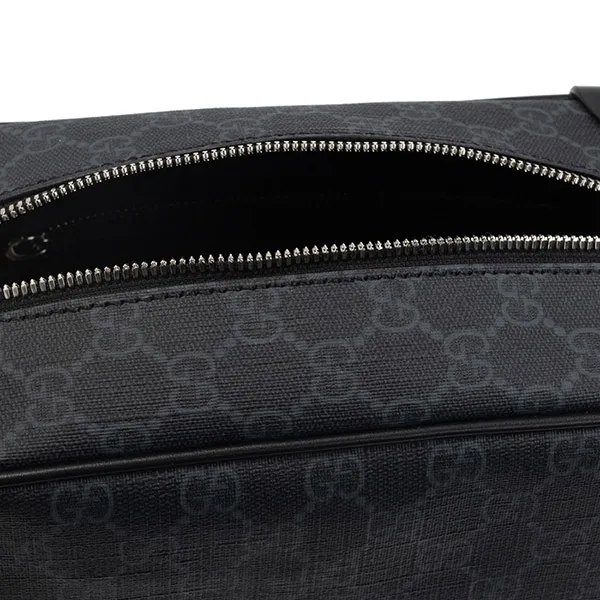 Túi Đeo Chéo Nam Gucci Black GG Shoulder Bag Màu Đen