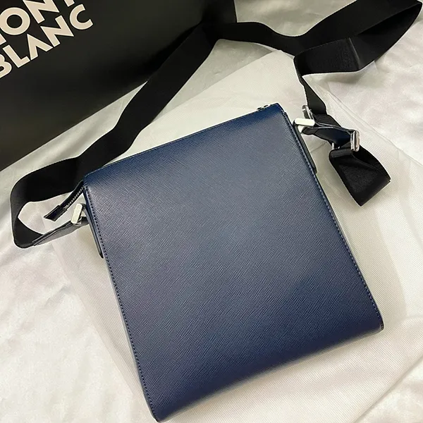 Túi Đeo Chéo Nam MontbLanc Sartorial Envelope Shoulder Bag 126745 Màu Xanh Navy