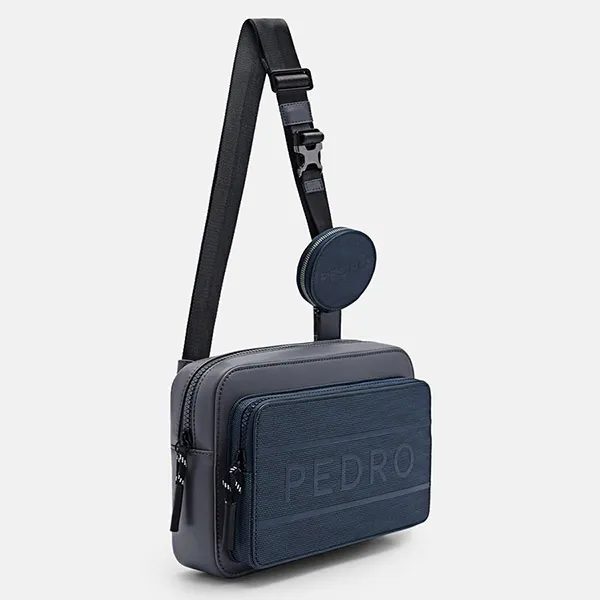 Túi Đeo Chéo Nam Pedro Flynn Casual Sling Bag Dark Grey PM2-26320101-5 Màu Xám Xanh - Túi xách - Vua Hàng Hiệu