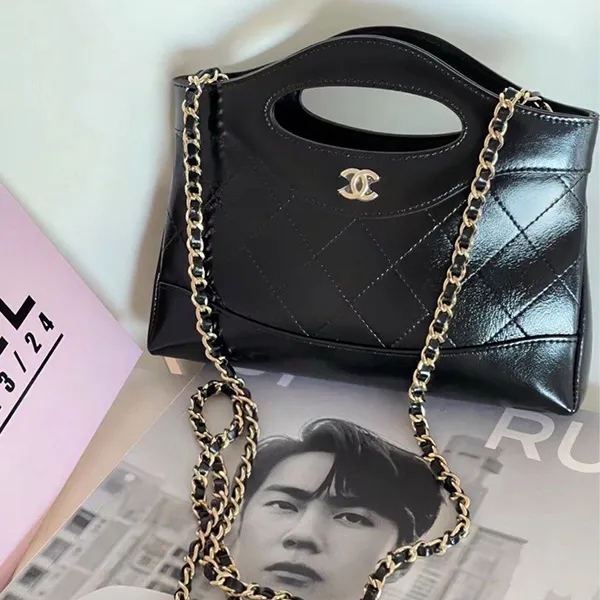 Túi Đeo Chéo Nữ Chanel 24C 31 Mini Nano Bag Màu Đen