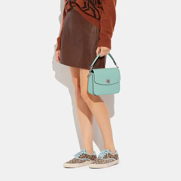 Túi Đeo Chéo Nữ Coach Cassie 19 Leather Crossbody Bag 88346 Màu Xanh Mint