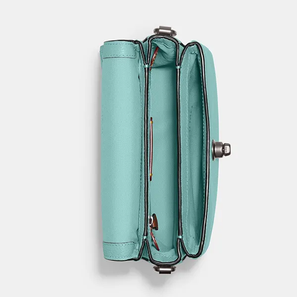 Túi Đeo Chéo Nữ Coach Cassie 19 Leather Crossbody Bag 88346 Màu Xanh Mint