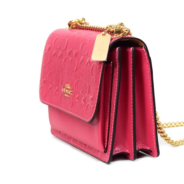 Túi Đeo Chéo Nữ Coach Mini Klare Crossbody In Signature Leather CH593 Màu Hồng