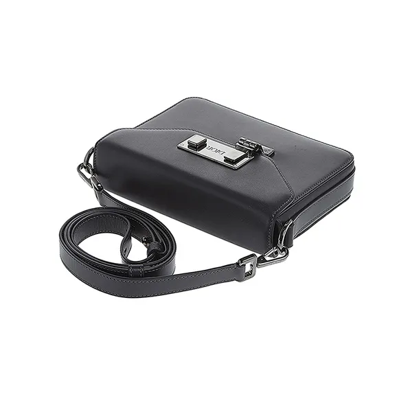 Túi Đeo Chéo Unisex Dior Crossbody Leather Bag Black 1LXPO214UCC-H03E Màu Đen - Túi xách - Vua Hàng Hiệu