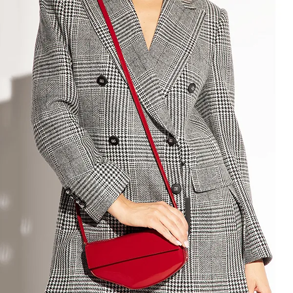 Túi Đeo Chéo Nữ Dolce & Gabbana D&G Red Shoulder Bag In Polished Leather Màu Đỏ - Túi xách - Vua Hàng Hiệu