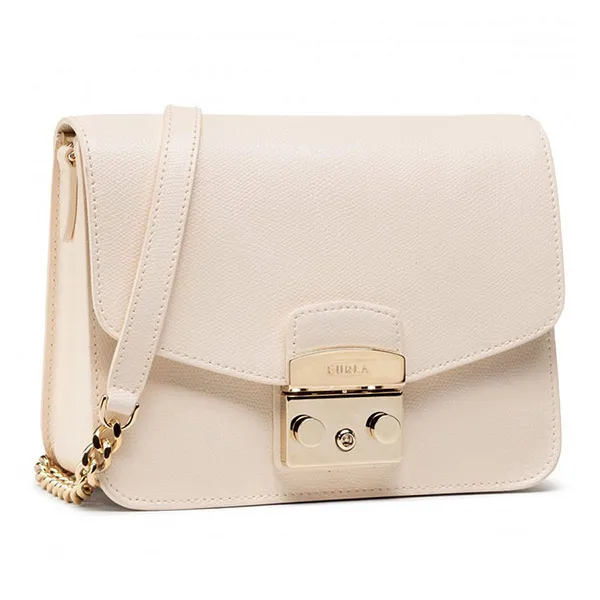 Túi Đeo Chéo Nữ Furla Metropolis WB00244-ARE000-B4L00-1-007 Crossbody Bag Màu Nude - Túi xách - Vua Hàng Hiệu