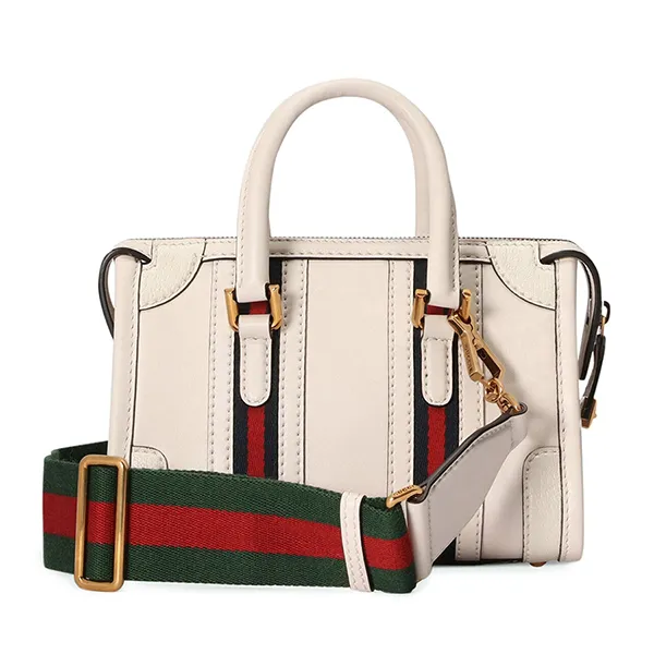 Túi Đeo Chéo Nữ Gucci Mini Handbag With Double G Màu Trắng