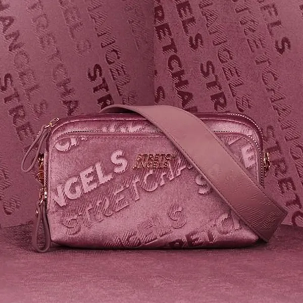 Túi Đeo Chéo Nữ Stretch Angels Panini Cross Body Bag In Pink Màu Hồng - Túi xách - Vua Hàng Hiệu