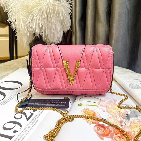 Túi Đeo Chéo Nữ Versace Baguette Màu Hồng - Túi xách - Vua Hàng Hiệu