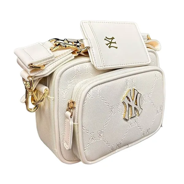 Túi Đeo Chéo Trẻ Em MLB Bag With Card Holder 7ACRMD04N Màu Trắng