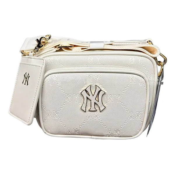 Túi Đeo Chéo Trẻ Em MLB Bag With Card Holder 7ACRMD04N Màu Trắng