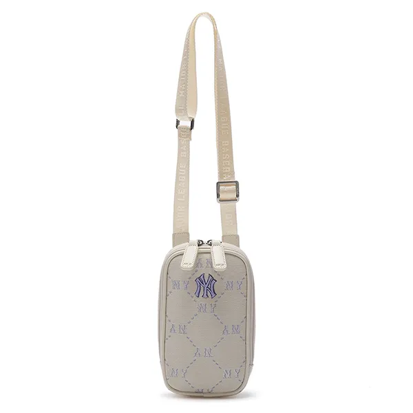 Túi Đeo Chéo Trẻ Em MLB Dia Monogram Mini Crossbag New York Yankees 7ACRMD94N-50IVS Màu Trắng