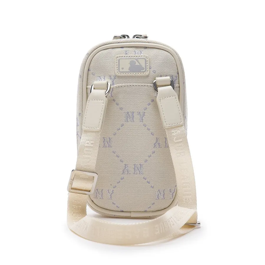 Túi Đeo Chéo Trẻ Em MLB Dia Monogram Mini Crossbag New York Yankees 7ACRMD94N-50IVS Màu Trắng