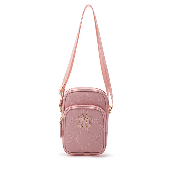 Túi Đeo Chéo Trẻ Em MLB Diamond Monogram New York Yankees 7ACRMDD4N-50PKM Màu Hồng - Túi xách - Vua Hàng Hiệu