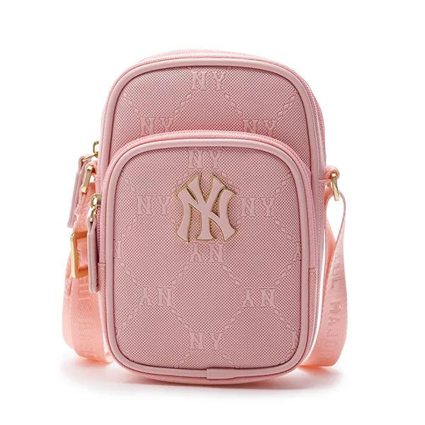 Túi Đeo Chéo Trẻ Em MLB Diamond Monogram New York Yankees 7ACRMDD4N-50PKM Màu Hồng - Túi xách - Vua Hàng Hiệu