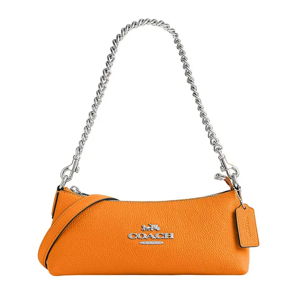 Túi Đeo Vai Nữ Coach Charlotte Shoulder Bag CL407 Màu Cam