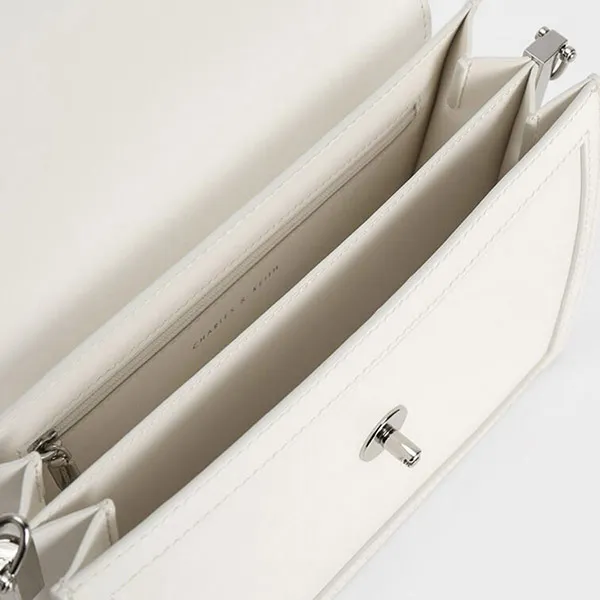 Túi Đeo Vai Nữ Charles & Keith CNK Joelle Envelope CK2-20781971-1 Màu Trắng