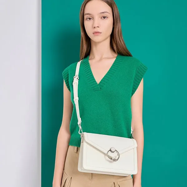 Túi Đeo Vai Nữ Charles & Keith CNK Joelle Envelope CK2-20781971-1 Màu Trắng