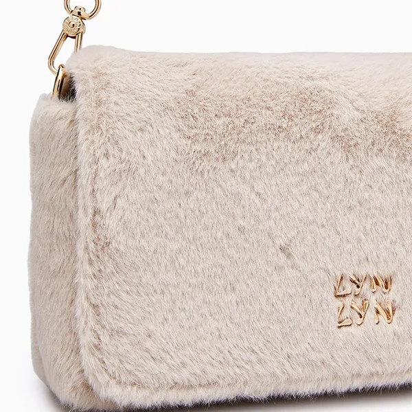 Túi Đeo Vai Nữ Lyn Enid Shoulder Bags LL23WBF047 Màu Nâu Nhạt