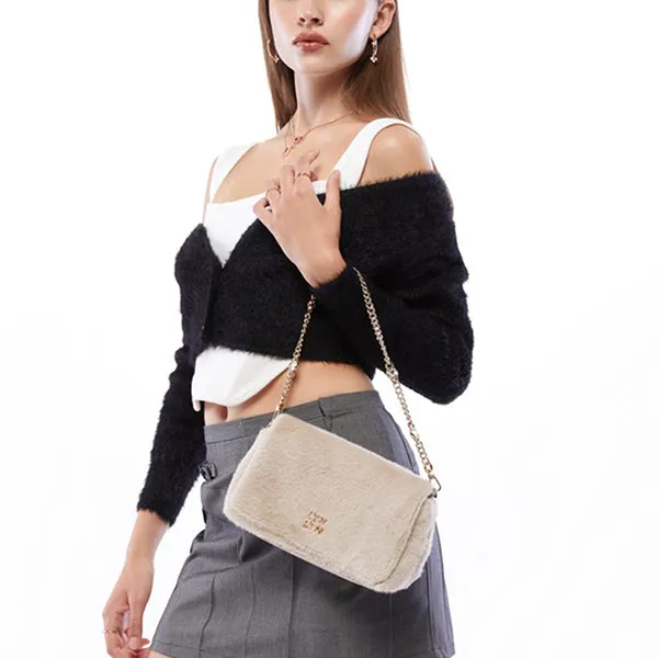 Túi Đeo Vai Nữ Lyn Enid Shoulder Bags LL23WBF047 Màu Nâu Nhạt
