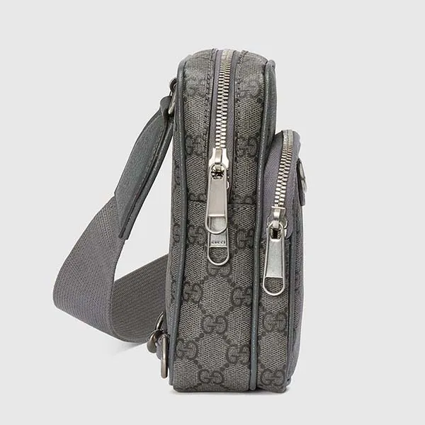 Túi Đeo Vai Unisex Gucci Ophidia GG Mini Shoulder Bag 752565UULHK8576 Màu Xám Đen - Túi xách - Vua Hàng Hiệu