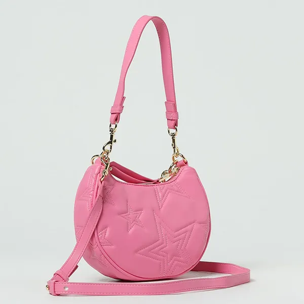 Túi Đeo Vai Nữ Versace Jeans Couture Star-Embroidered Quilted Shoulder Bag 75VA4BC4ZS806 Màu Hồng - Túi xách - Vua Hàng Hiệu