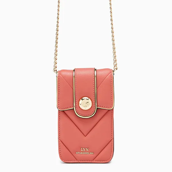 Túi Đựng Điện Thoại Nữ Lyn Cameron Mobile Pocket Wallets On Chain LL23FWF079 Orange Màu Cam
