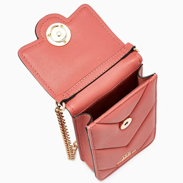 Túi Đựng Điện Thoại Nữ Lyn Cameron Mobile Pocket Wallets On Chain LL23FWF079 Orange Màu Cam