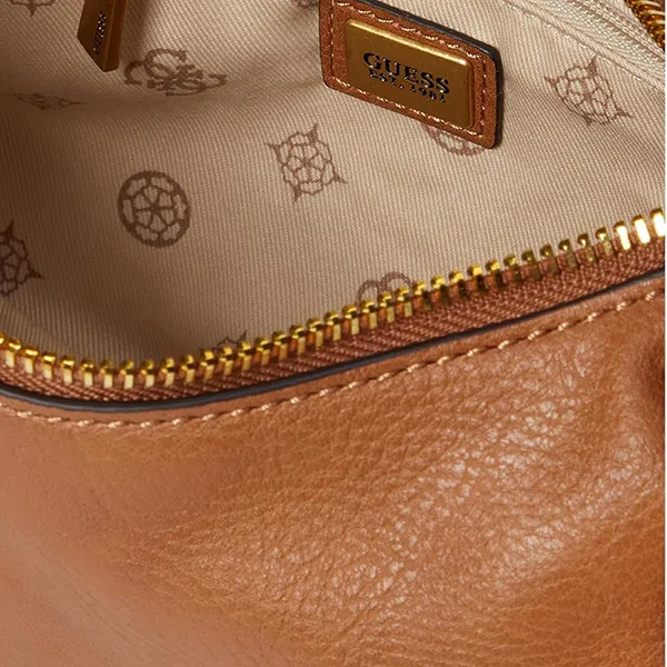 Túi Xách Nữ Guess Hobo Woman's Handbags Natalya Mini Màu Nâu - Túi xách - Vua Hàng Hiệu