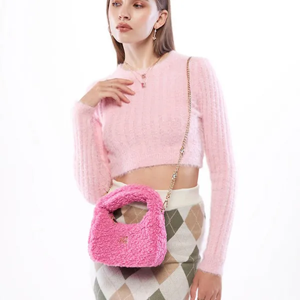 Túi Xách Nữ Lyn Enid Mini Hobo Crossbody Bags LL23WBF046 Màu Hồng
