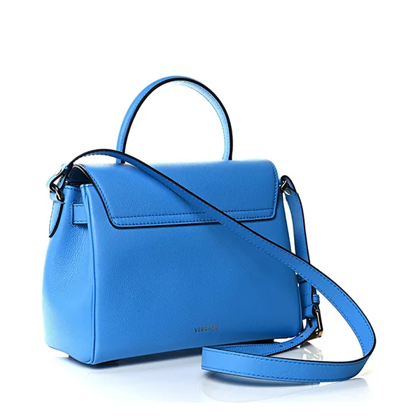 Túi Xách Nữ Versace Calfskin Medium La Medusa Bag DV 898987 Màu Xanh Blue