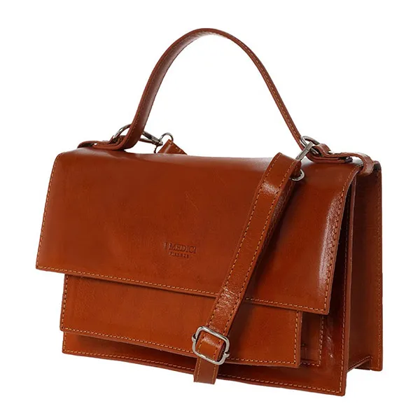 Túi Xách Tay Nam Medici Of Florence 2420 - Light Brown Màu Nâu Sáng