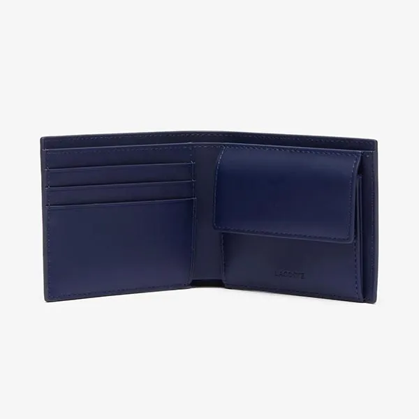 Ví Lacoste The Blend Monogram Print NH4483BG Màu Xanh Navy