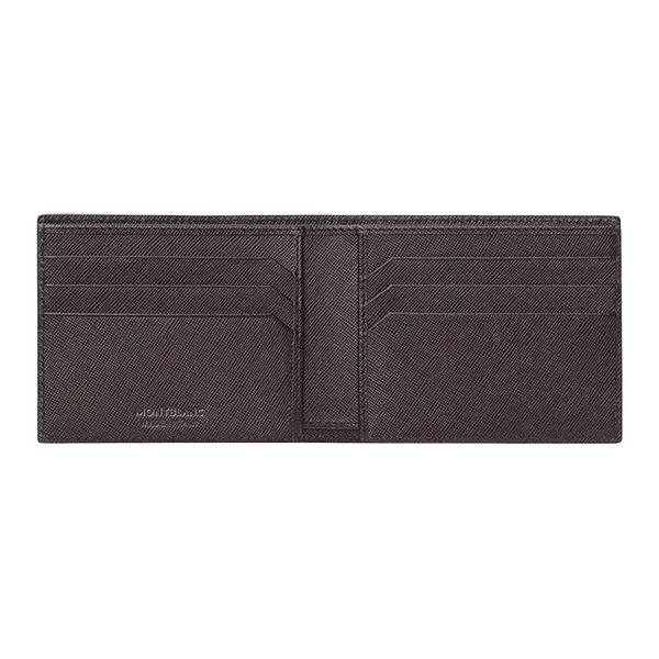 Ví Nam Montblanc Sartorial Wallet 6CC MB 128586 Màu Nâu Đen
