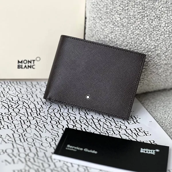 Ví Nam Montblanc Sartorial Wallet 6CC MB 128586 Màu Nâu Đen