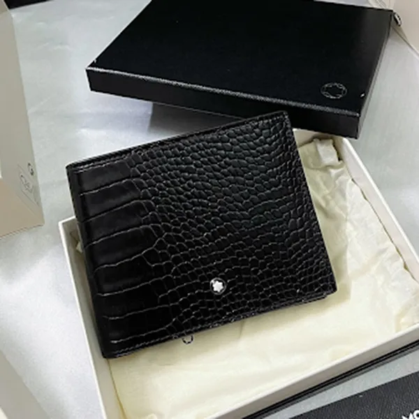 Ví Nam Montblanc Wallet MB Màu Đen - Túi xách - Vua Hàng Hiệu