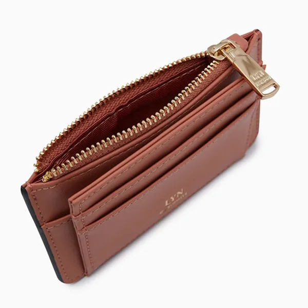 Ví Nữ Lyn Gambridge Card Pocket Wallets LL23FWF092 Orange Màu Cam Đất