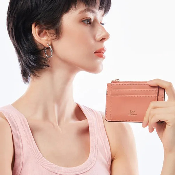 Ví Nữ Lyn Gambridge Card Pocket Wallets LL23FWF092 Orange Màu Cam Đất