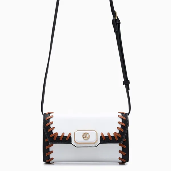Ví Nữ Lyn Yoanna Wallets On Chain LL23FWF102 White Màu Trắng Đen