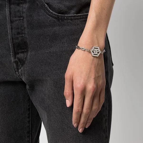 Vòng Đeo Tay Nữ Philipp Plein PJ2AA03BU Màu Bạc