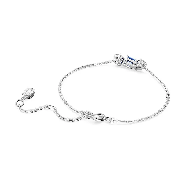 Vòng Đeo Tay Nữ Swarovski Mesmera Bracelet Mixed Cuts, Blue, Rhodium Plated 5668359 Màu Bạc Phối Xanh