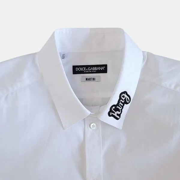 Áo Sơ Mi Nam Dolce & Gabbana G5EJ1ZFU5K9 Màu Trắng Size 39
