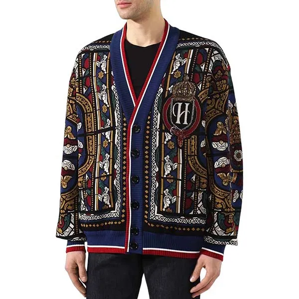 Áo Cardigan Nam Dolce & Gabbana D&G G9RI1T Phối Màu Size S - Thời trang - Vua Hàng Hiệu