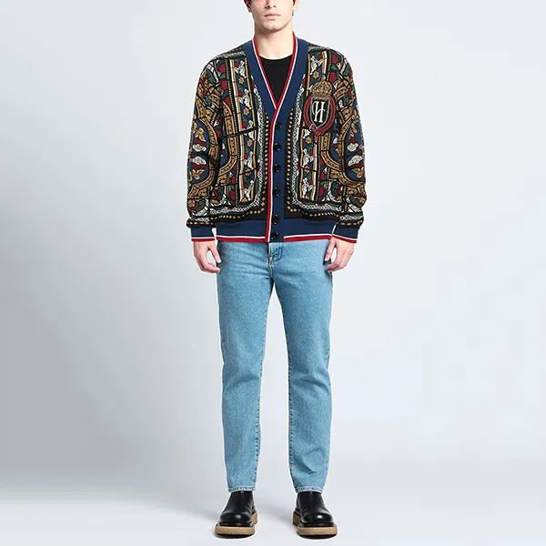 Áo Cardigan Nam Dolce & Gabbana D&G Phối Màu