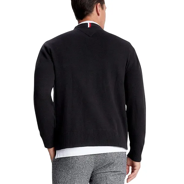 Áo Cardigan Nam Tommy Hilfiger Jersey Flag Logo Black 78J9320 002 Màu Đen Size XL