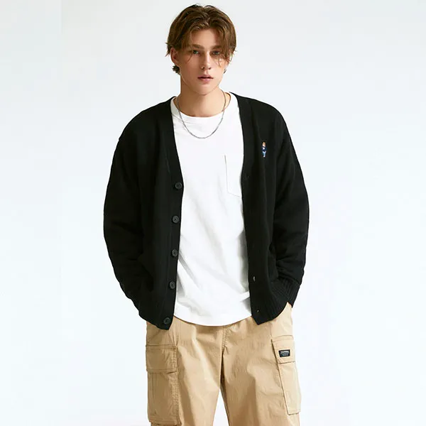 Áo Cardigan WHOAU Steve Vsneck WHCKD4901U Màu Đen - Thời trang - Vua Hàng Hiệu