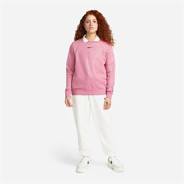 Áo Dài Tay Nữ Nike Sportwear Crewneck Sweatshirt DQ6773-667 Màu Hồng