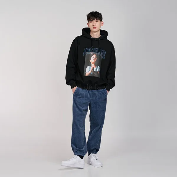 Áo Hoodie Acmé De La Vie ADLV Baby Face Dtp Pray Girl Màu Đen Size 1