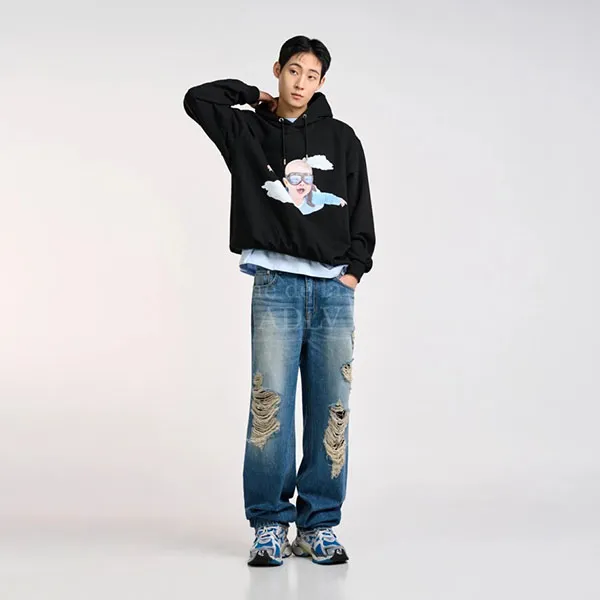 Áo Hoodie Acmé De La Vie ADLV Sky Diving Màu Đen
